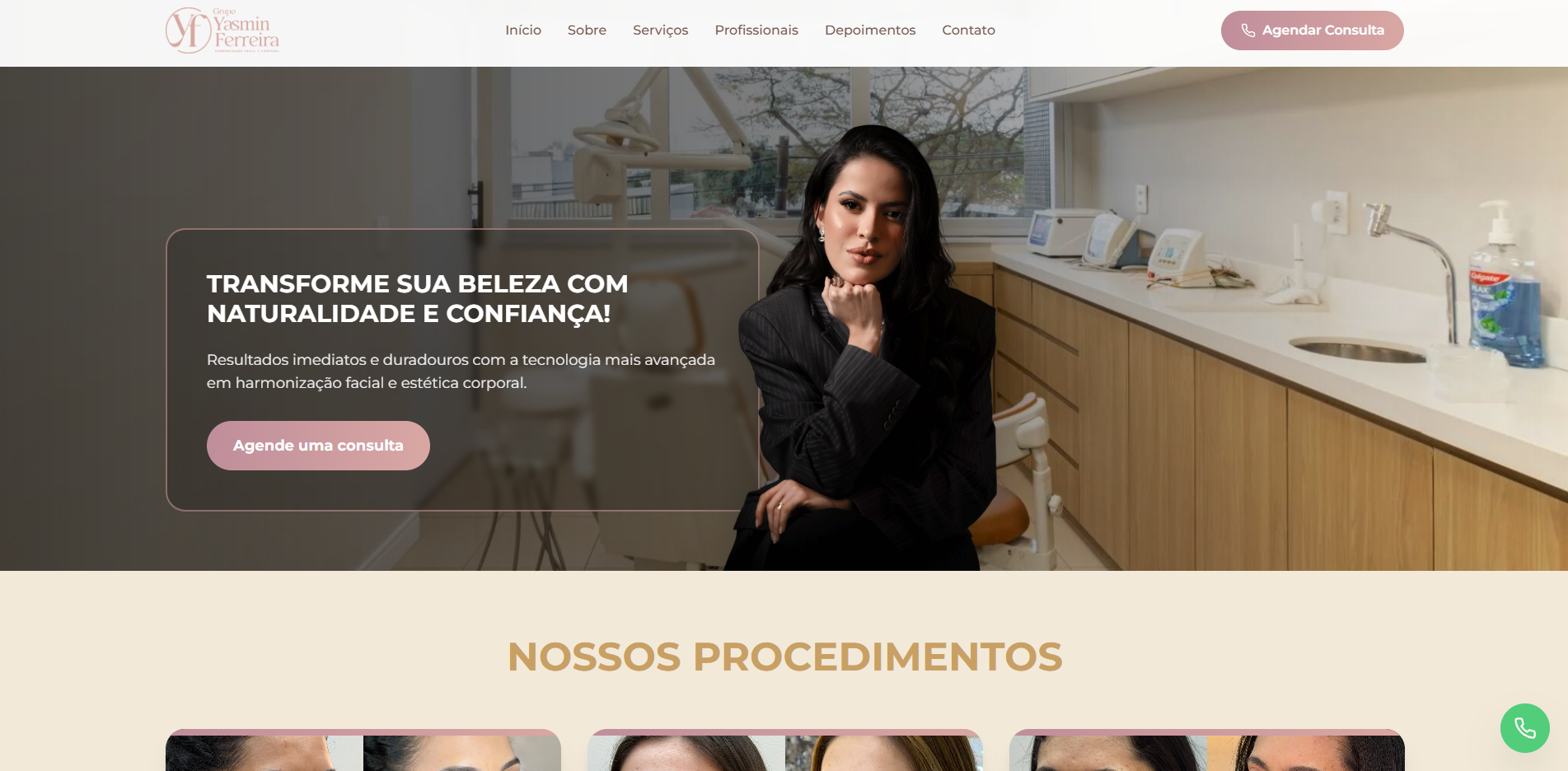 Grupo Yasmin Ferreira - Site Institucional